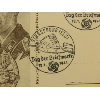 Propaganda-Postkarte Im Kampf um die Freiheit - Panzertruppe. Espenlaub militaria
